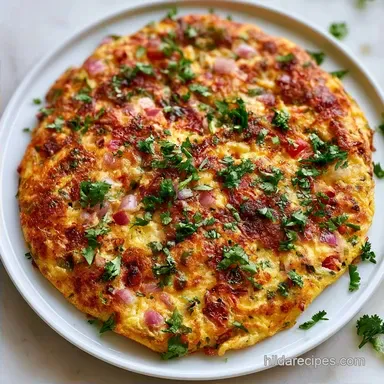 Indian Spiced Omelet in 15 Minutes