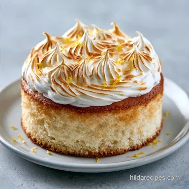 Lemon Meringue Angel Cake for 12 Servings
