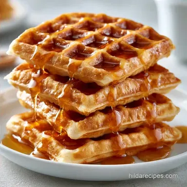 Maple Syrup Waffles in 30 Minutes