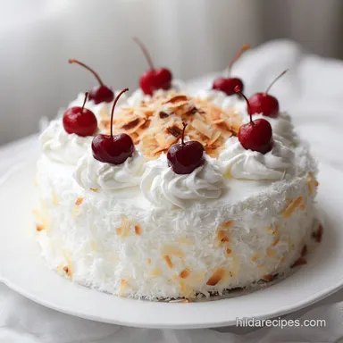 Coconut Cream Cake with Cream Cheese Frosting for 14 Servings