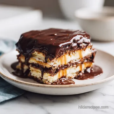 No Bake Chocolate Eclair Cake Recipe for 15 Servings