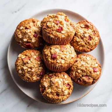 Old Fashioned Rhubarb Muffins: Moist Baked Muffins in 37 Minutes