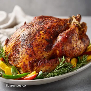 Oven Roasted Turkey Breast for 7 Servings with Herb Butter Recipe Card
