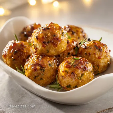 20 Minute Pepper Jelly Glazed Meatballs for 8 Servings