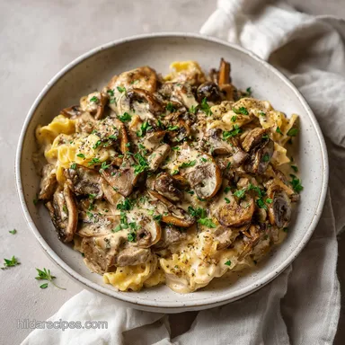 Gordon Ramsay Beef Stroganoff Recipe for 4 Servings Recipe Card