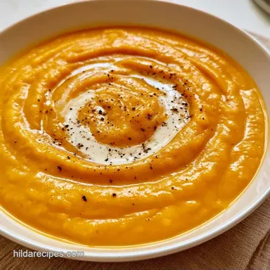 Butternut Squash Potage for 4 Servings Recipe Card
