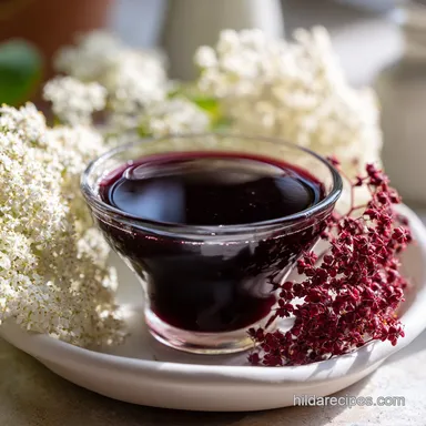 Sambucus Syrup Recipe with Honey in 50 Minutes Recipe Card