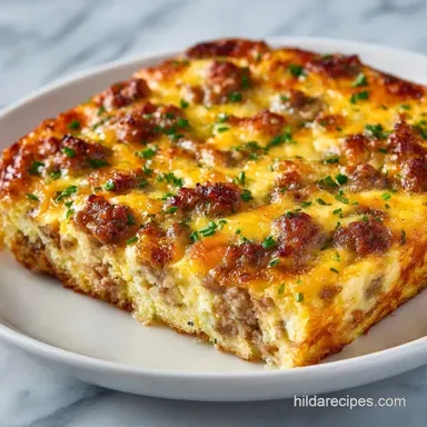 Sausage Breakfast Casserole: Make-Ahead Recipe Card