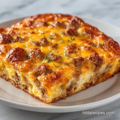 Sausage Breakfast Casserole: Make-Ahead