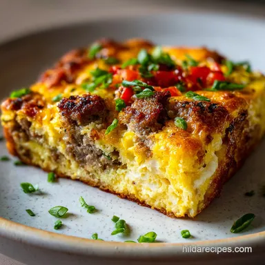 Make Ahead Breakfast Casserole with Sausage Recipe Card