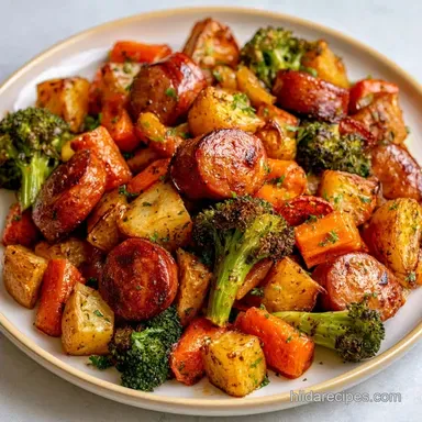 Sausage Vegetable Sheet Pan in 50 Minutes