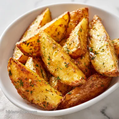 Seasoned Baked Potato Wedges: For 4 Servings