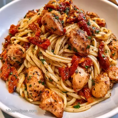 SlowCooker Boursin Chicken Pasta One-Pot Recipe Card