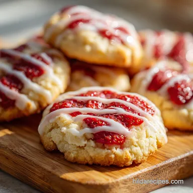 Strawberry Kiss Cookies with Cream Cheese in 20 Minutes