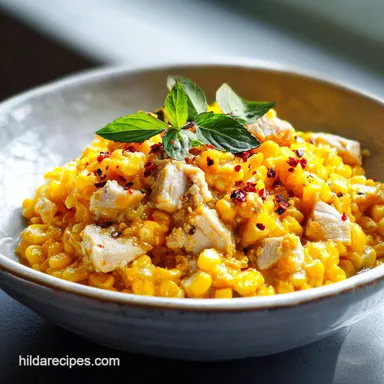 Street Corn Chicken Rice Bowl Recipe for 4 Servings