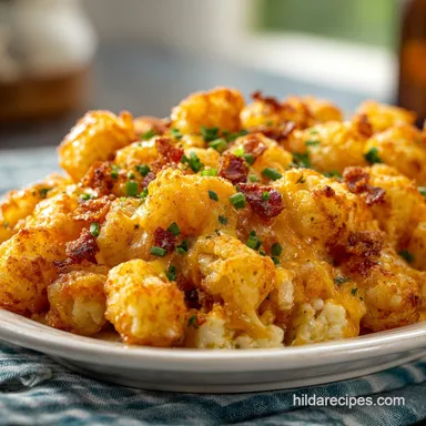 Tater Tot Casserole with Creamy Gravy