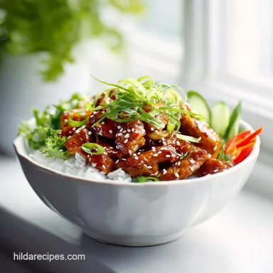 Teriyaki Chicken Bowl for 4 Servings