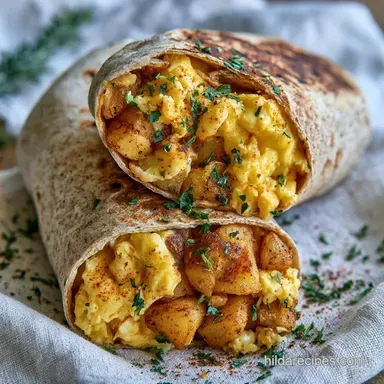 Crispy Vegetarian Breakfast Burrito