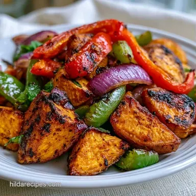 Veggie Breakfast Skillet with Sweet Potato Recipe Card