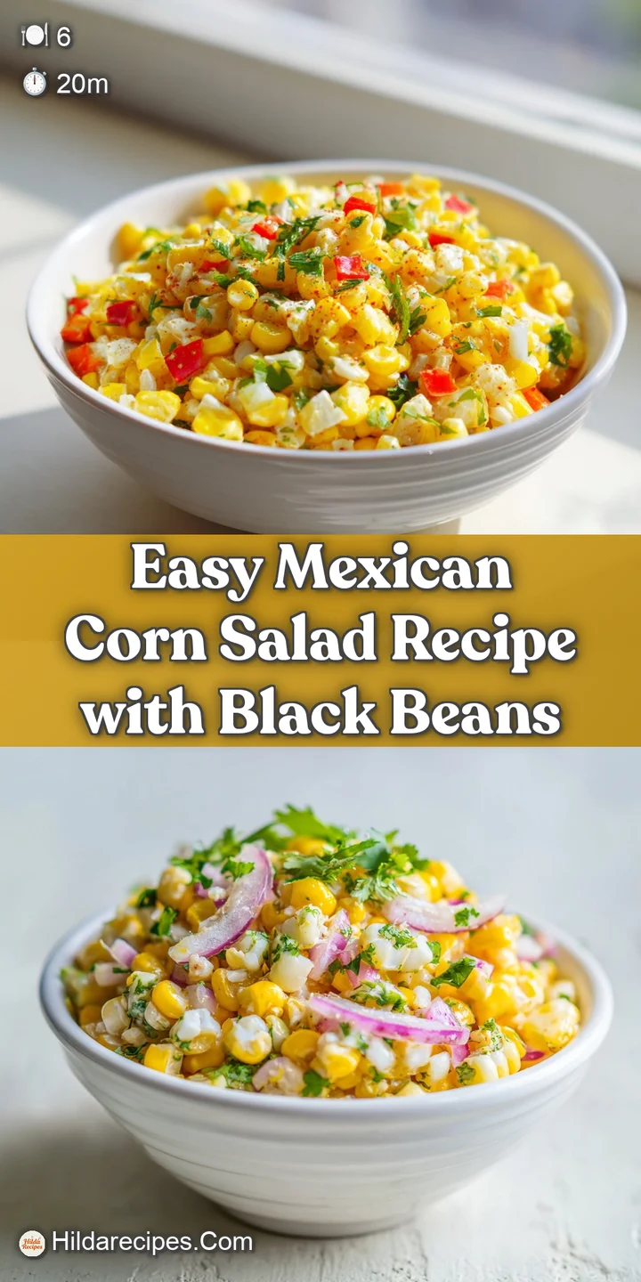 Close-up of a zesty corn salad: juicy kernels, creamy avocado, and a dusting of chili powder create a tempting, fresh bite.
