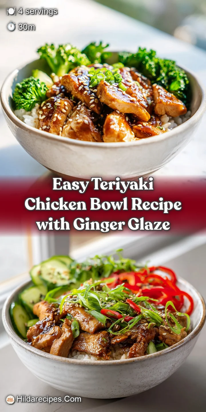 Close-up of juicy, glazed teriyaki chicken. Sticky, delicious sauce coats the tender chicken pieces, steaming slightly.