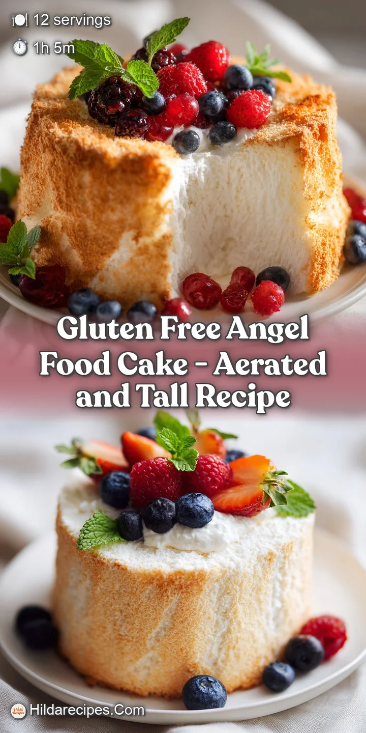 Close-up of a pillowy angel food cake slice, revealing its airy crumb. Soft white hues contrast with a light golden exterior.