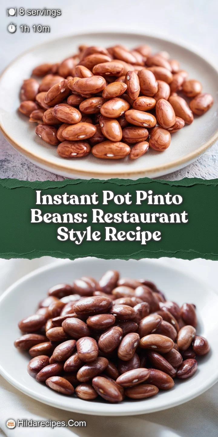 Close-up of plump, creamy pinto beans in their savory broth, showcasing a rich and comforting texture, ready to eat.