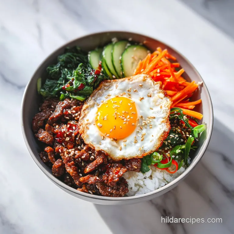 Korean Beef Bibimbap With Gochujang Aioli
