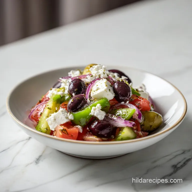 Best Greek Salad: Authentic with Feta and Olives