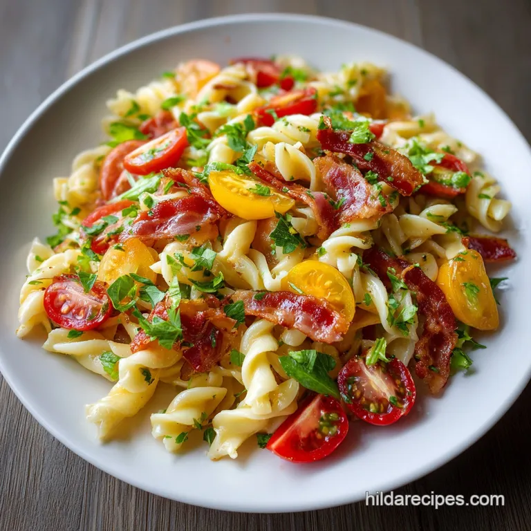 BLT Pasta Salad Recipe: Smoky Bacon Finish