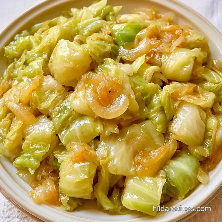 Neatly piled soft cabbage leaves on a slate platter, drizzled with golden butter and garnished with fresh parsley.