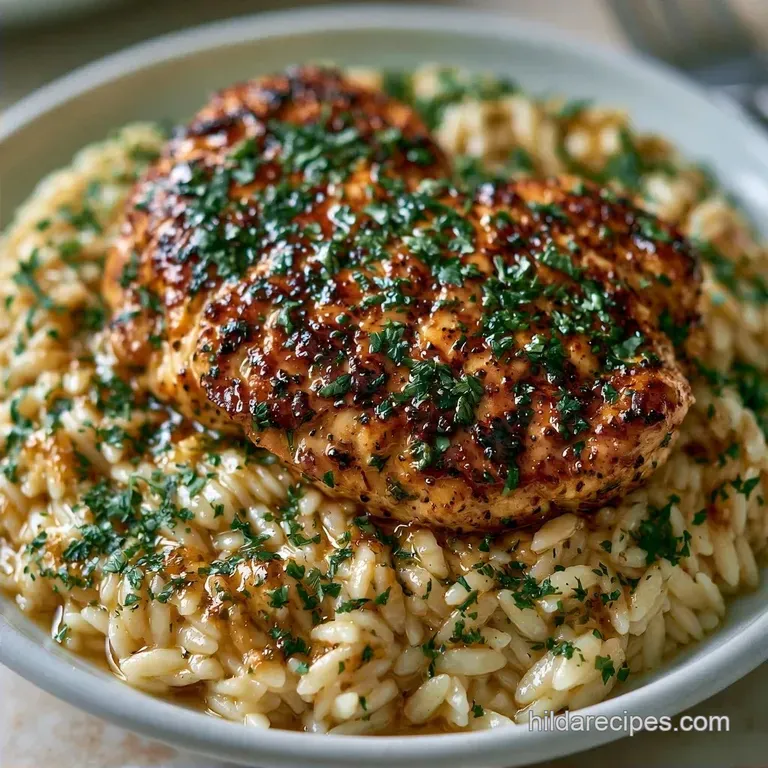 One-Pan Boursin Orzo with Chicken