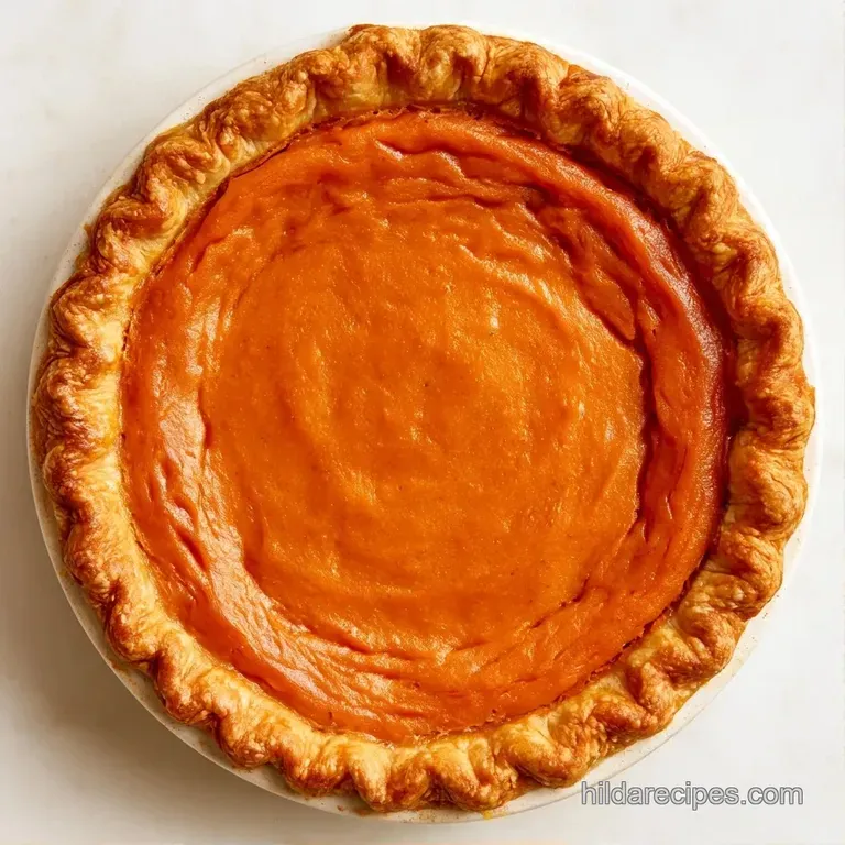 A slice of creamy orange pie on a white plate, topped with a swirl of white cream and a dusting of cinnamon.