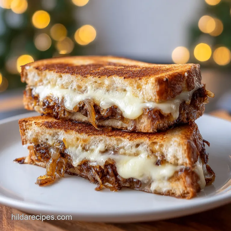 Grilled Cheese Patty Melt: Caramelized and Savory
