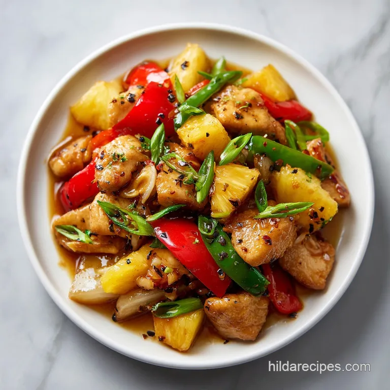Chinese Pineapple Chicken: Crispy and Glazed
