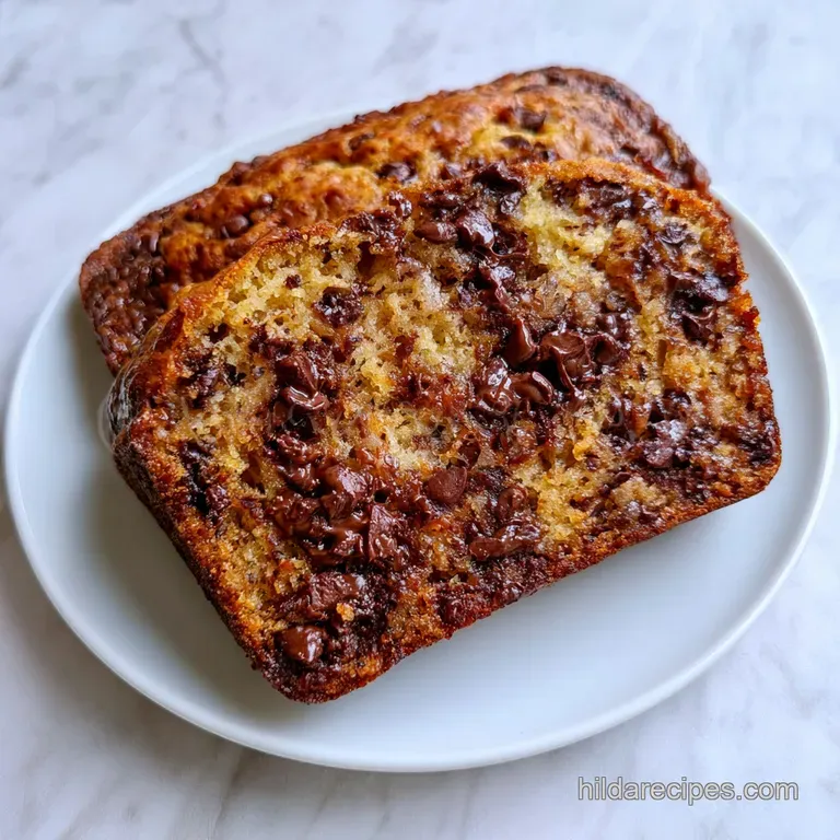 Chocolate Chip Banana Bread: Moist and Silky