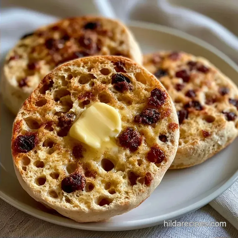 Old Fashioned Cinnamon Raisin English Muffins