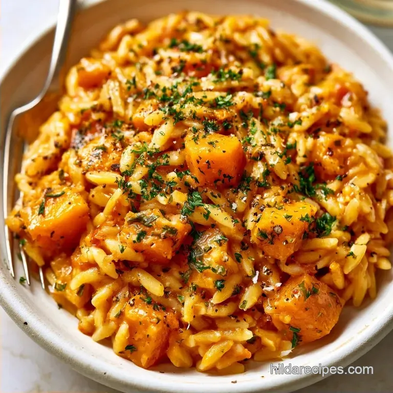 Creamy One Pot Butternut Squash Orzo