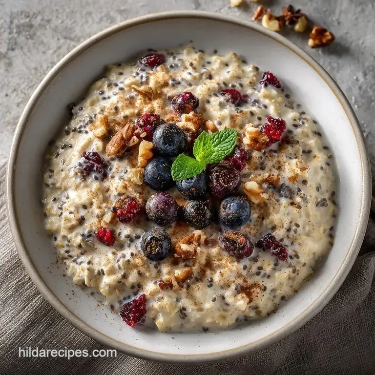 Creamy Overnight Oats with Yogurt