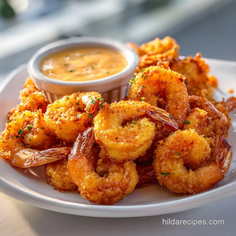 Crispy Cajun Shrimp with Creamy Sauce