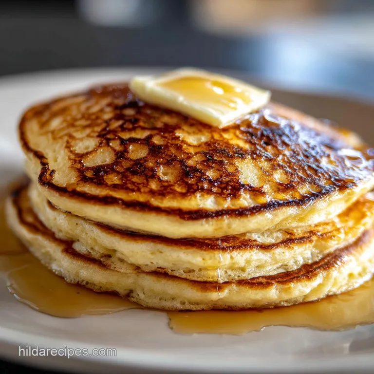 Fluffy Buttermilk Pancakes From Scratch