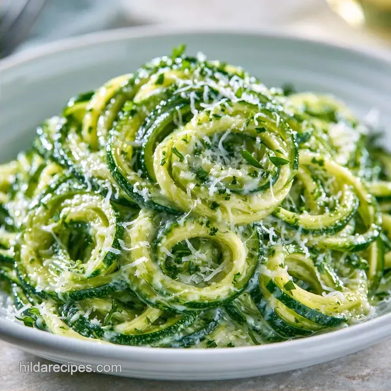 Garlic Parmesan Zoodles in 15 Minutes