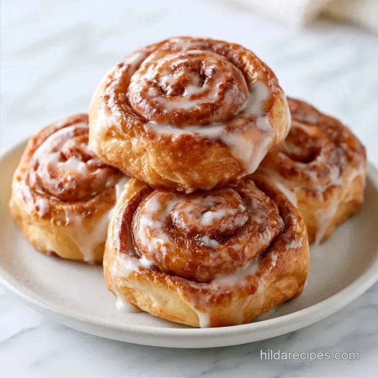 Giant Fluffy Homemade Cinnamon Rolls