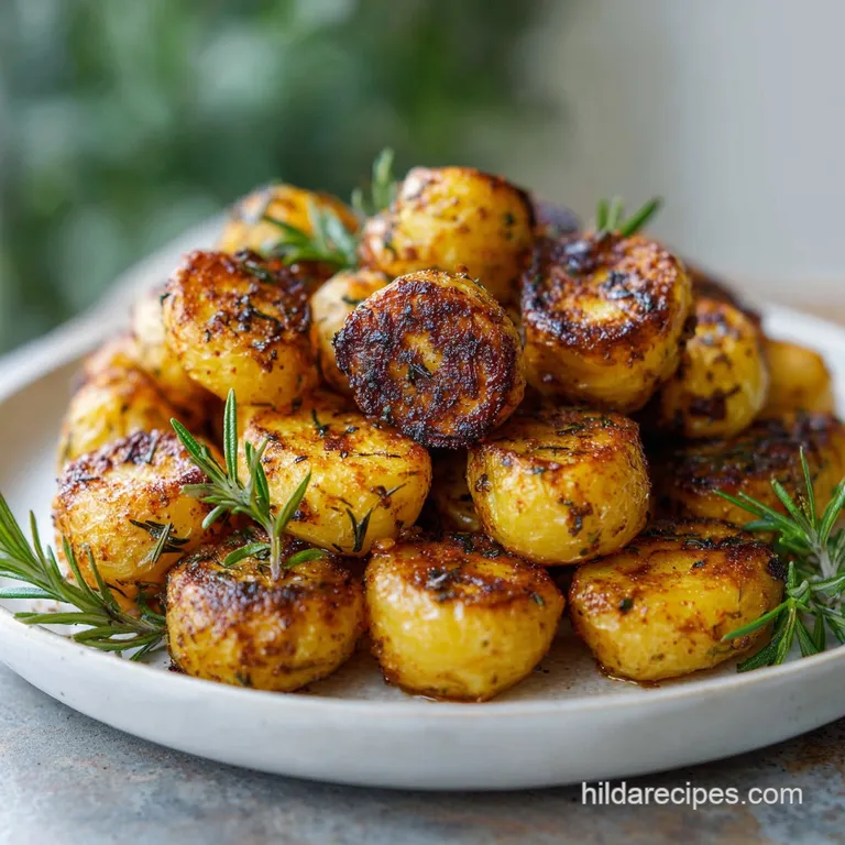 Perfectly grilled potato wedges artfully arranged on a plate, glistening with oil and dusted with vibrant smoked paprika.