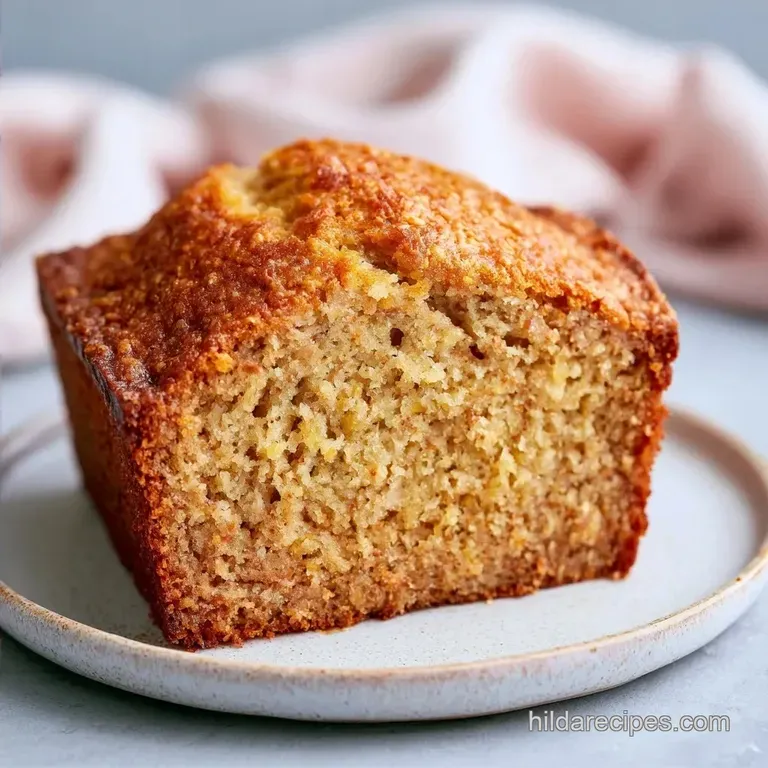 Healthy Banana Bread: Velvety and Moist