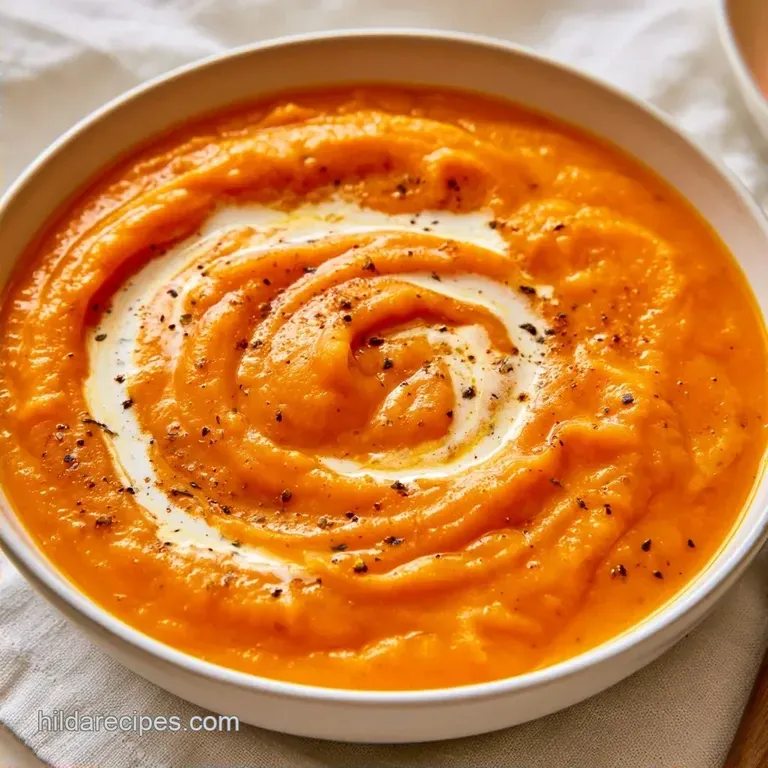 Healthy Butternut Squash Soup with Ginger