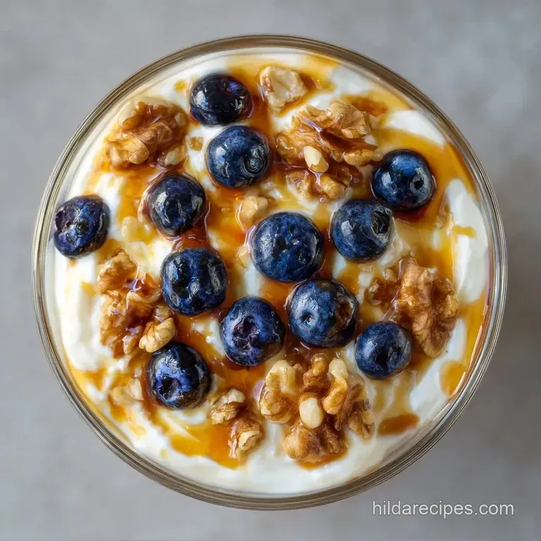 A minimalist white porcelain bowl containing smooth white cream with a perfect spiral of translucent gold honey.