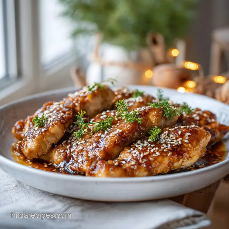 Korean Chicken Breast with Gochujang Glaze
