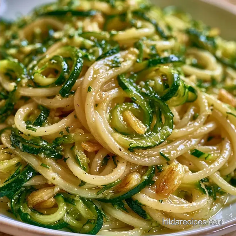 Zesty Light Zucchini Pasta