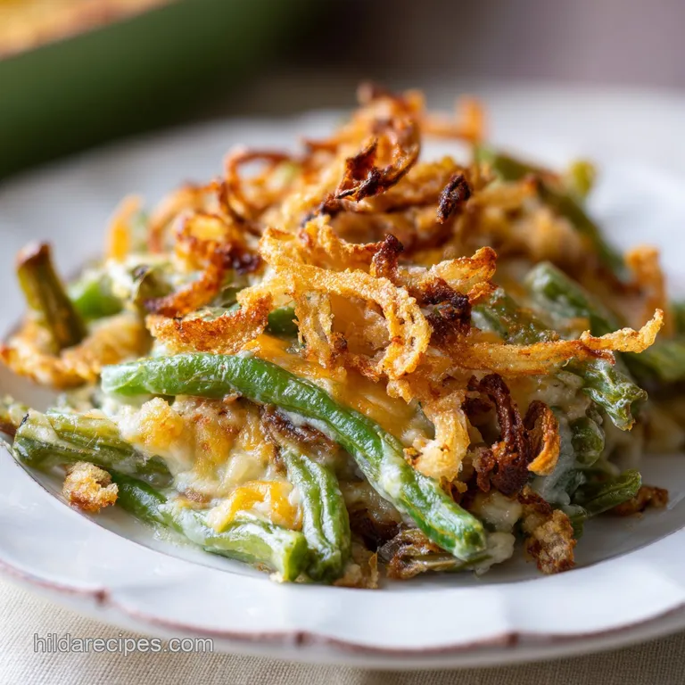 Loaded Green Bean Casserole: Creamy and Crisp